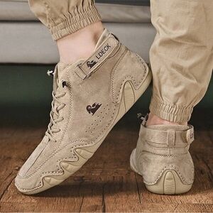 LDeck Casual Barefoot Shoes US 10/AUS 42 Nonslip Water Proof Slip On Beige Suede